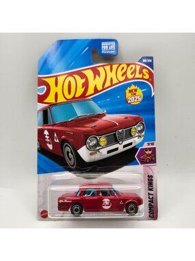 Hot Wheels Alfa Romeo Giulia TI Super Red Compact Kings New 2025 7/10 195/250
